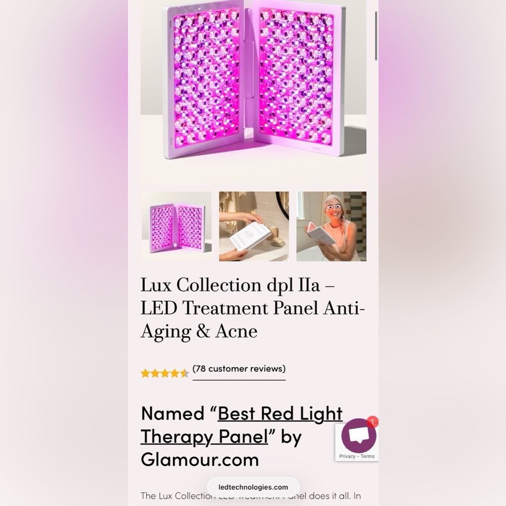 Revive dpl IIa LED Treatment Panel for Anti-Aging & Acne